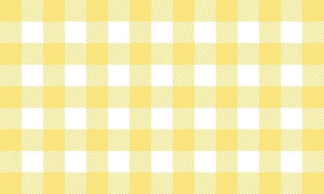 Red white gingham pattern and fabric vintage design flat vector illustration.