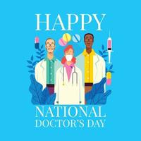 National Doctor's Day Concept vector