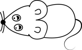 ratas lindas, ilustración de vector de personaje de ratón eps e imagen