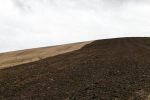 plowed earth in a field photo