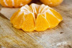 A ripe juicy tangerine photo