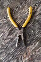 old pliers, close up photo