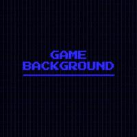 Black pixel background for Tetris game start, mosaic blocks vintage videogame backdrop. Seamless pattern. Blue text. vector