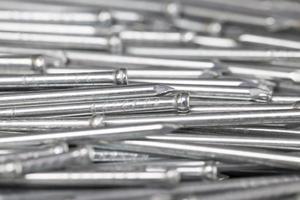 steel nails, close up photo