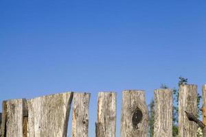 Old wooden fence photo