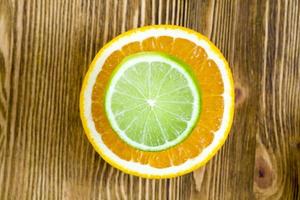 Lime and orange photo