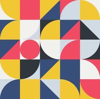 geometría minimalista en rojo amarillo gris y diseño oscuro con forma simple y estilo de diseño de patrón vectorial abstracto para banner web. vector