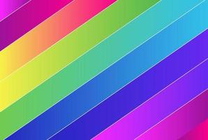 Colorful Rainbow Line Gradation Gradient 3D Background Design Vector