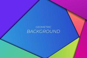 Geometric Paper Cut Colorful Background vector