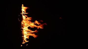 Feuerfackel brennt video