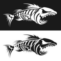 Fishbone skeleton icon can be used for personal and commercial use vector