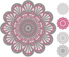 Mandala Print Background Laser Cut file vector