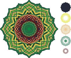 Mandala Print Background Laser Cut file vector