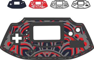 Game Controller  Mandala Laser Cut File vector