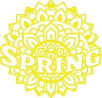 Mandala Ptrint Background vector