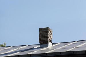 Tile roof, close up photo