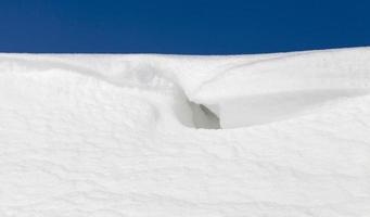 hermosa nieve blanca caída foto