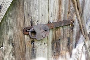 padlock on door photo