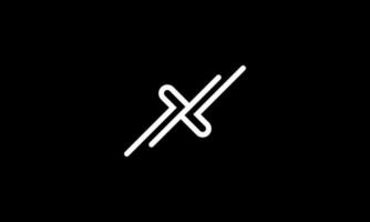 archivo de vector libre de diseño de logotipo de letra x