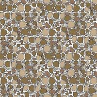 Seamless pattern with different stones. Vector image. Landscape design.