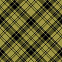 Seamless pattern in amazing black and olive colors for plaid, fabric, textile, clothes, tablecloth and other things. Vector image. 2