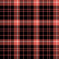 Seamless pattern in amazing black, red and white colors for plaid, fabric, textile, clothes, tablecloth and other things. Vector image.