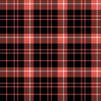 Seamless pattern in amazing black, red and white colors for plaid, fabric, textile, clothes, tablecloth and other things. Vector image.