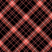 Seamless pattern in amazing black, red and white colors for plaid, fabric, textile, clothes, tablecloth and other things. Vector image. 2