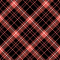 Seamless pattern in amazing black, red and white colors for plaid, fabric, textile, clothes, tablecloth and other things. Vector image. 2