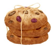 ilustração de biscoitos em aquarela png