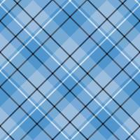Seamless pattern in amazing creative bright blue, black and white colors for plaid, fabric, textile, clothes, tablecloth and other things. Vector image. 2