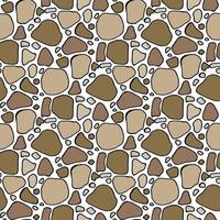 Seamless pattern with creative stones. Vector image. Landscape design.