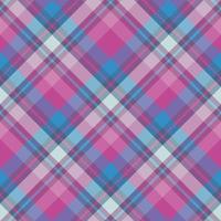 Seamless pattern in amazing bright pink and blue colors for plaid, fabric, textile, clothes, tablecloth and other things. Vector image. 2