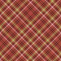 Seamless pattern in red, black, white, green colors for plaid, fabric, textile, clothes, tablecloth and other things. Vector image.