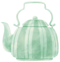 Teapot watercolor illustration png