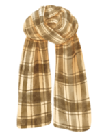 Scarf illustration watercolor hand painted png