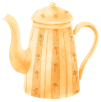 theepot aquarel illustratie png