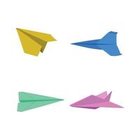 Paper airplanes vector