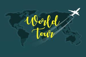 World Tour vector illustration