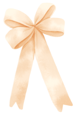 beige ribbon bow | Sticker