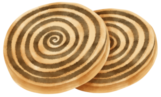 ilustración de galletas acuarela png