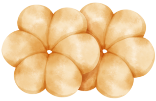 ilustración de galletas acuarela png