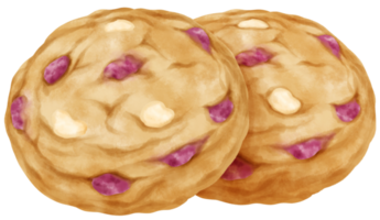 ilustración de galletas acuarela png