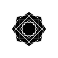 Square Pattern Abstract Geometric Design Elements. glyph style design. simple design editable vector