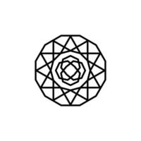 patrón de círculo elementos de diseño geométrico abstracto. diseño de estilo de línea. diseño simple editable vector