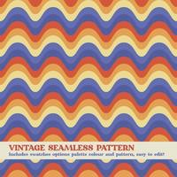 vintage seamless pattern design with swatches options color palette and pattern vector