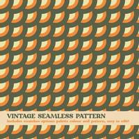 vintage seamless pattern design with swatches options color palette and pattern vector