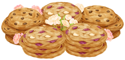 akvarell cookies illustration png
