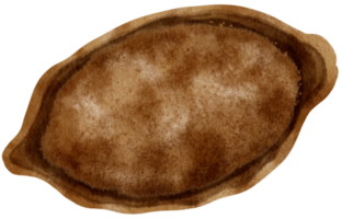 polvere di cacao ad acquerello png