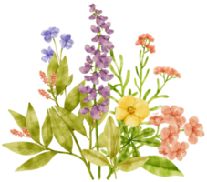 flower bouquet watercolor for wedding png